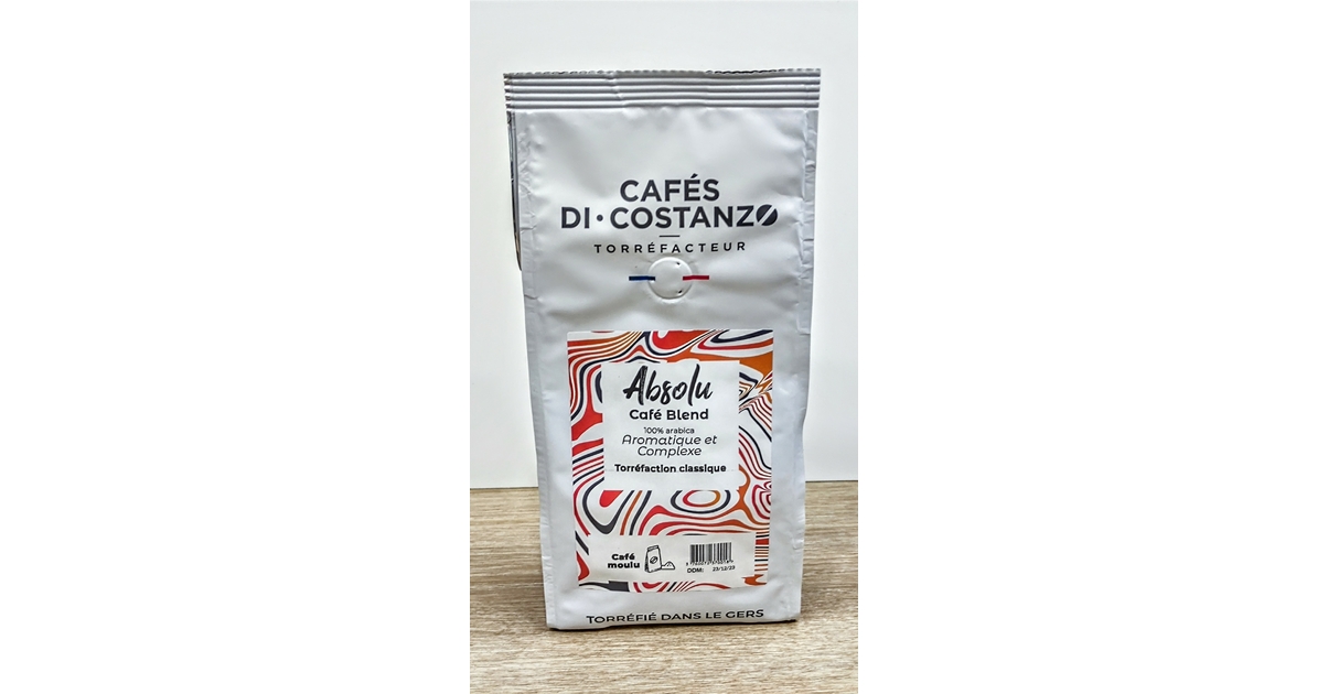 Café Absolu Di Costanzo Cafés grains moulus Assemblages Comptoir